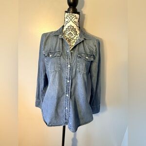 J. Crew Indigo Denim Shirt